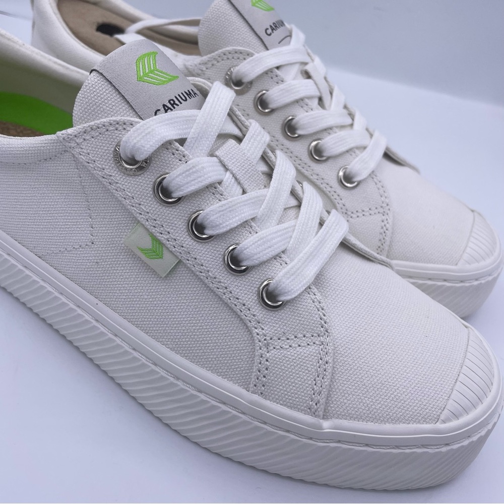 Cariuma unisex oca low off white canvas sneakers Size 6.5Women 5Mens - Picture 5 of 13